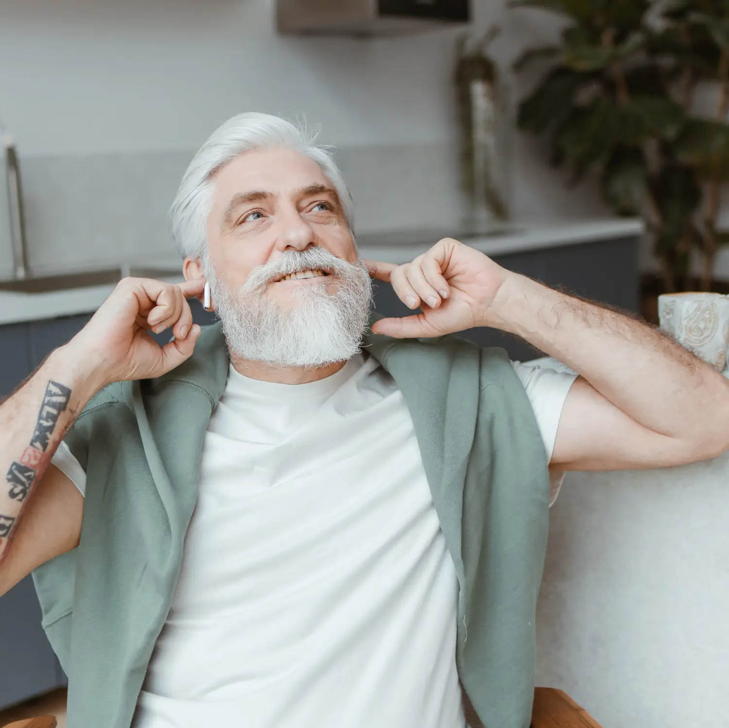 oldman-sore-ears Remove ear wax with custom fit earplugs